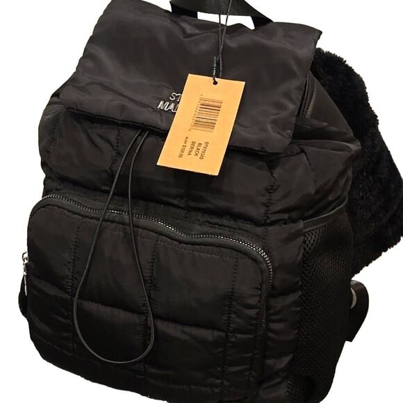 Steve Madden BErina Quilted Backpack- Black - Picture 3 of 10